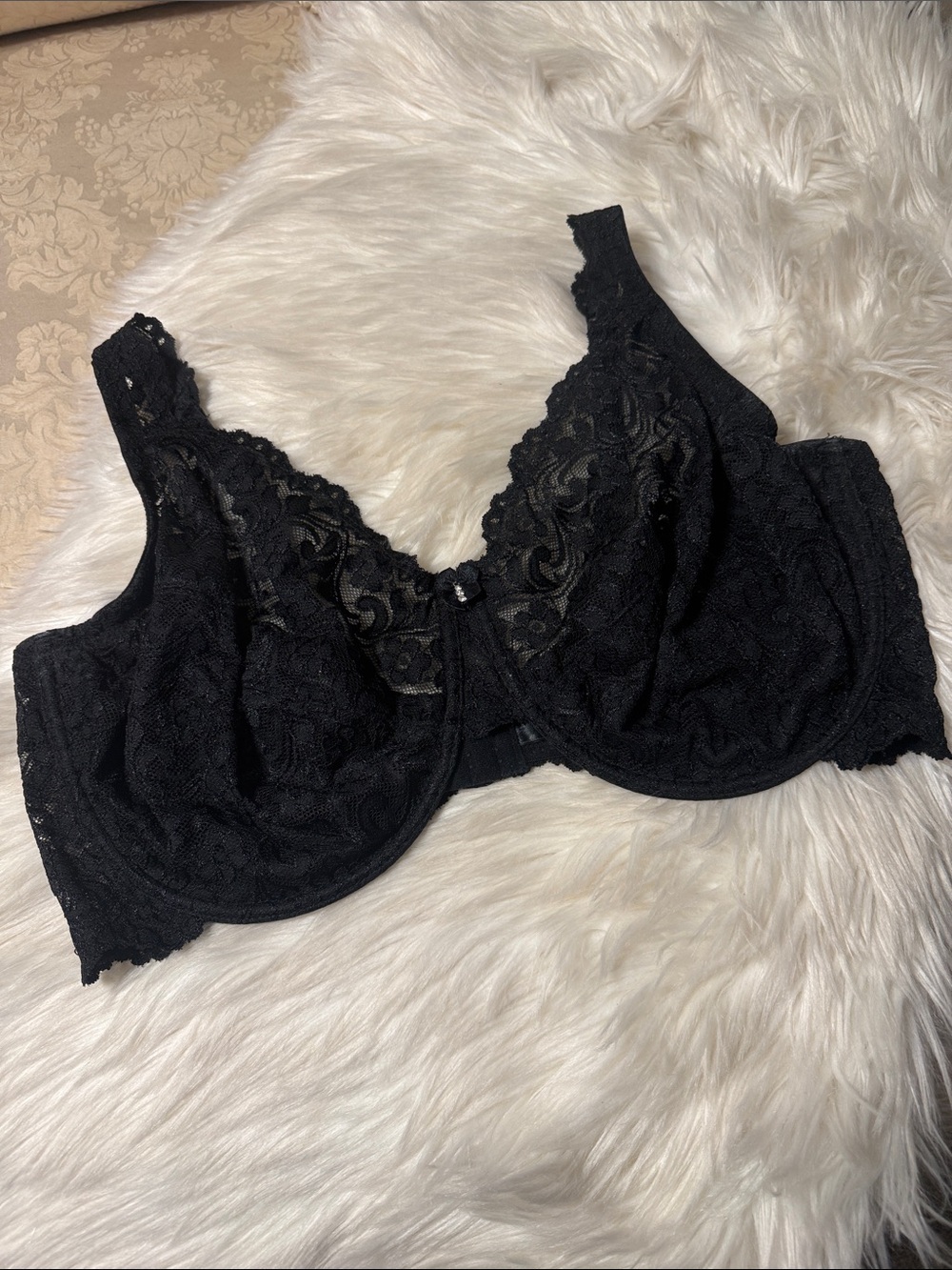 smart & sexy Black Lace Underwire Bra 46DDD
